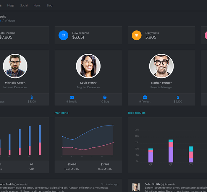 Multipurpose Bootstrap Admin Template Free Theme