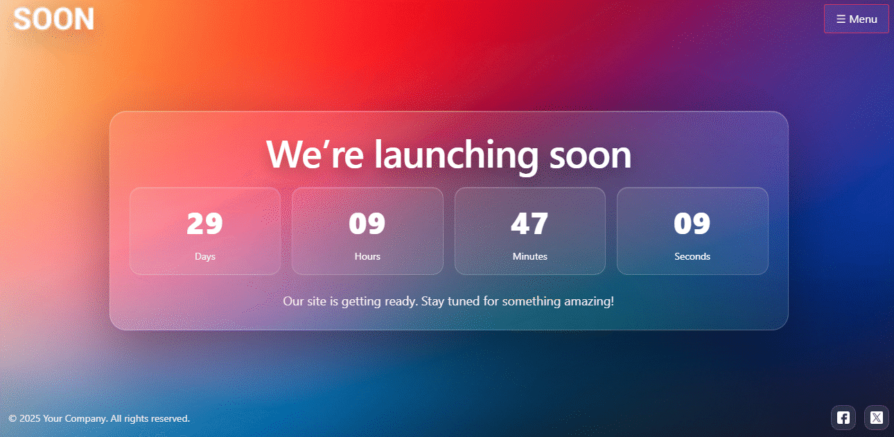 Coming soon pro with maintenance mode