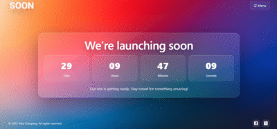 Coming soon pro with maintenance mode