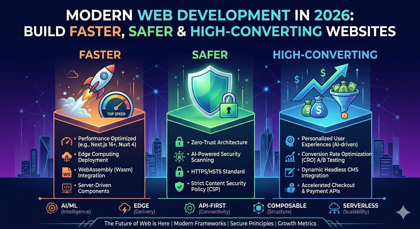 Modern Web Development in 2026: Build Faster, Safer & High-Converting Websites