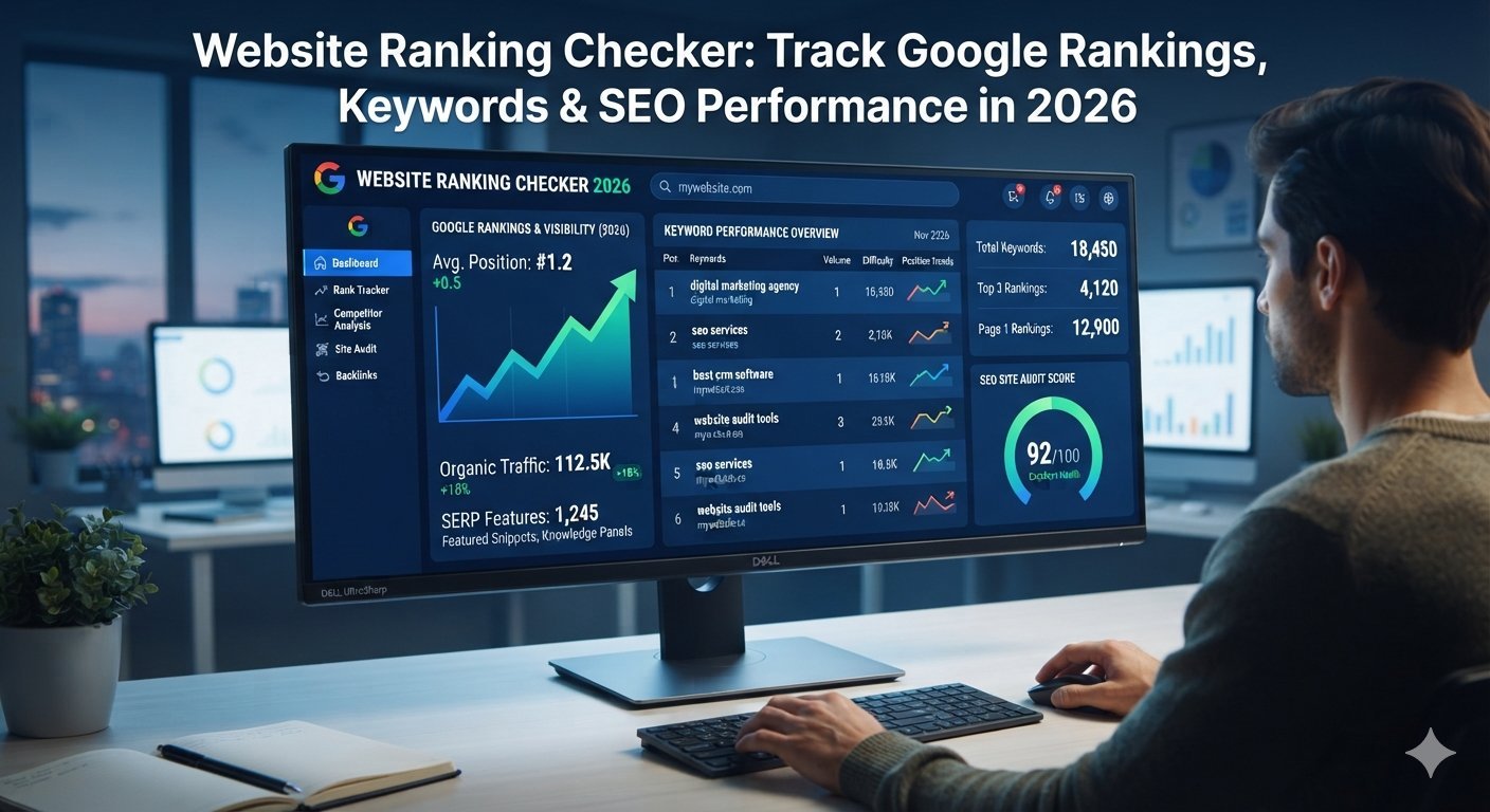 Website Ranking Checker: Track Google Rankings, Keywords & SEO Performance in 2026 9 Website Ranking Checker: Track Google Rankings, Keywords & SEO Performance in 2026