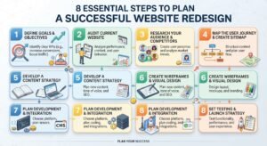 Website Redesign vs. New Website: 7 Critical Signs Your Business Needs an Upgrade in 2026 4 8 Essential Steps to Plan a Successful Website Redesign